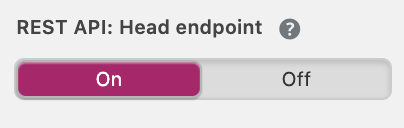 REST API Head endpoint toggle in Yoast SEO
